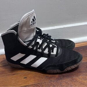 Adidas Black and White Wrestling Shoes